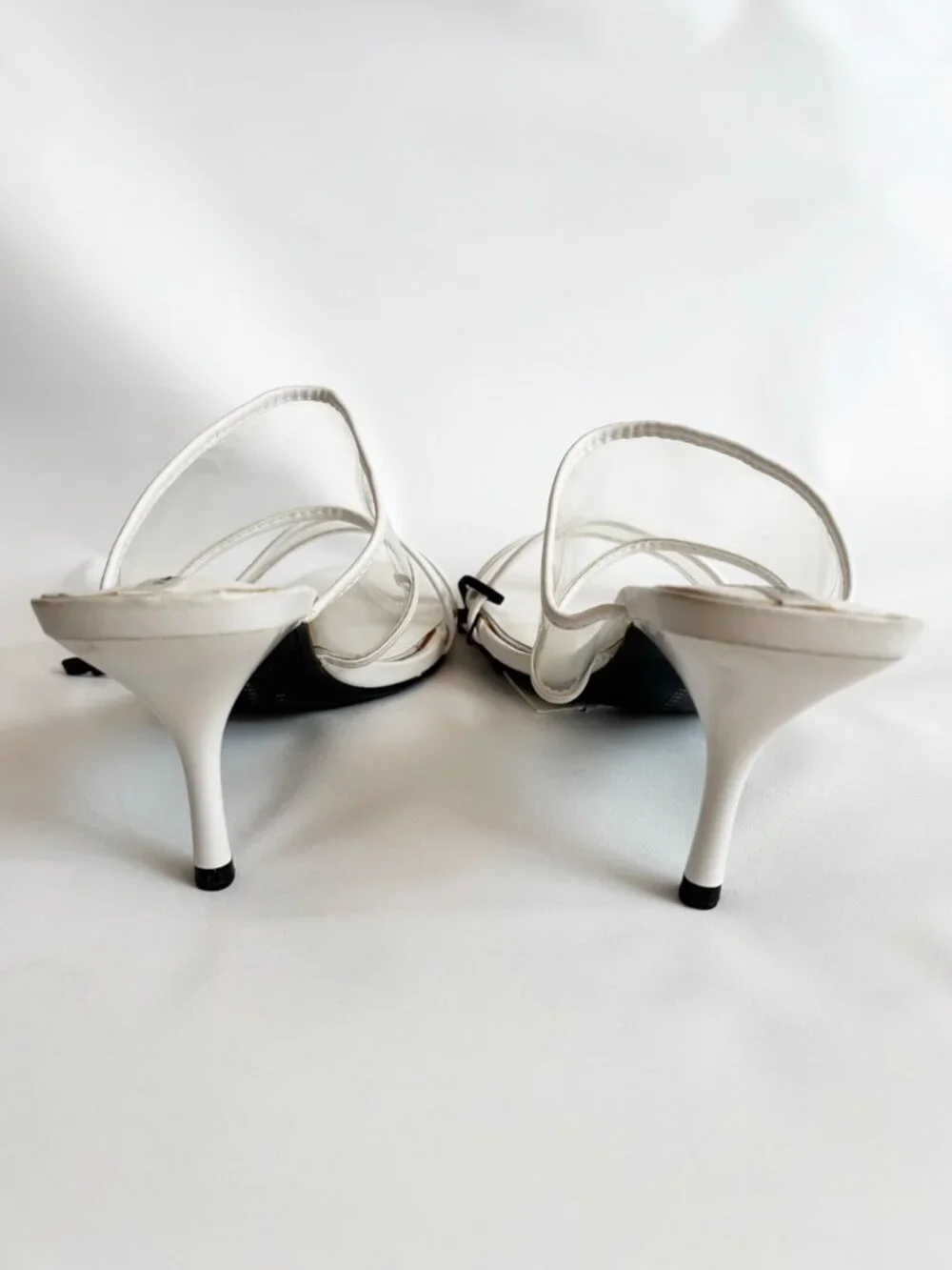 ZARA Double Clear Straps Heeled Sandals 3371/001/087 EU 38/ US 7.5 - Picture 4 of 12